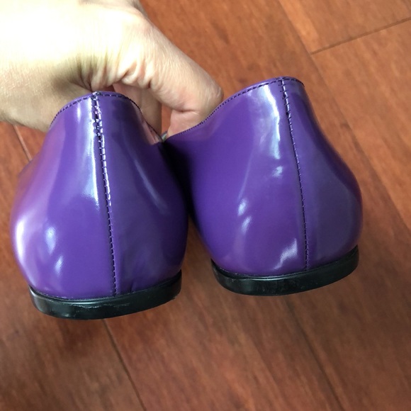 Authentic Gucci Leather ballerina flat with web. 2023 trending vibrant color - Picture 10 of 11